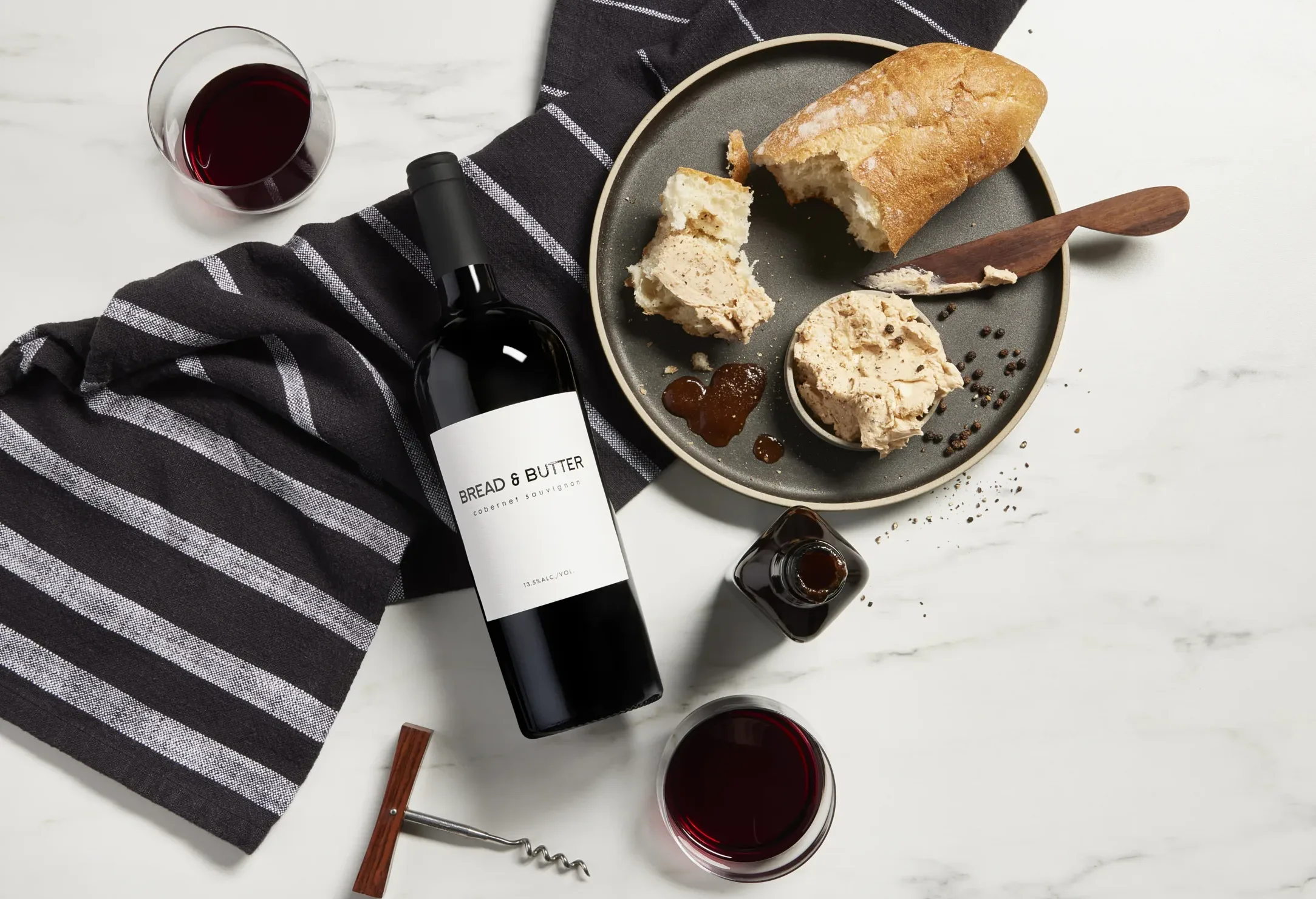 Cabernet sauvignon and chocolate butter pairing